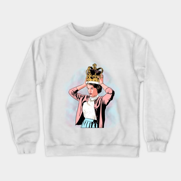 Elizabeth II Crewneck Sweatshirt by IgorFrederico